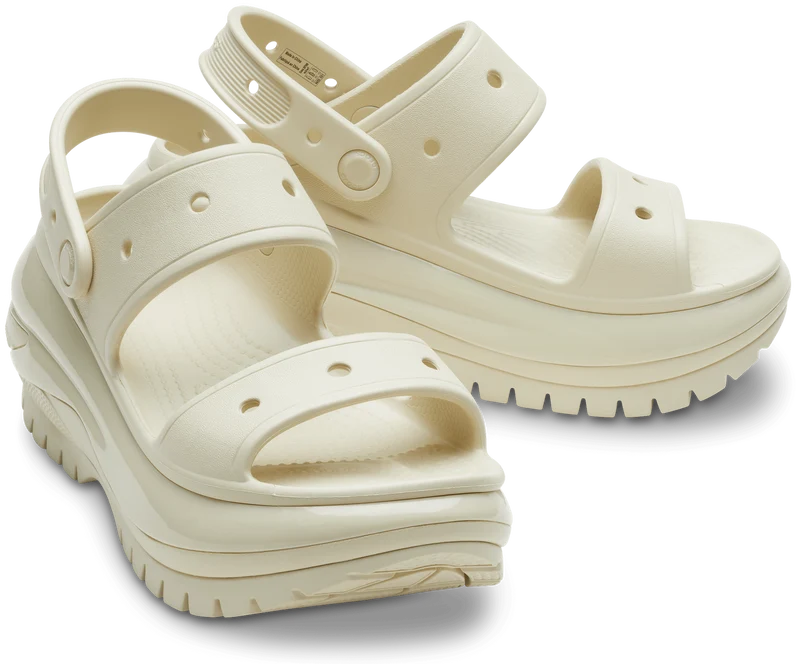 Crocs Unisex Mega Crush Sandale – Knochen