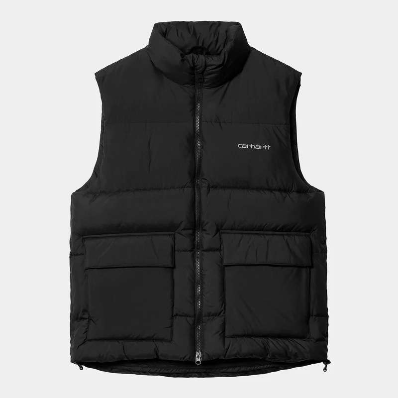 Carhartt WIP Herren Springfield Weste – Schwarz / Blacksmith