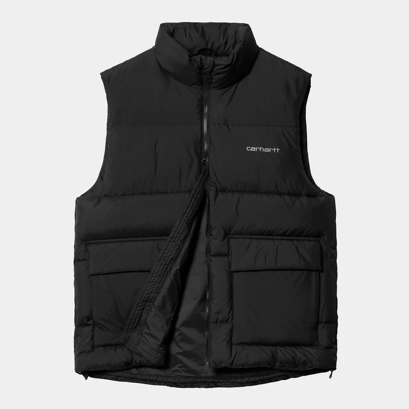 Carhartt WIP Herren Springfield Weste – Schwarz / Blacksmith