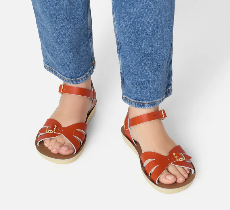 Salt Water Sandals Damen-Boardwalk-Sandale – Paprika