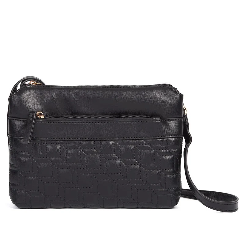 Zip-Close Shoulder Bag - WAHT40003 / 325 837 - Black