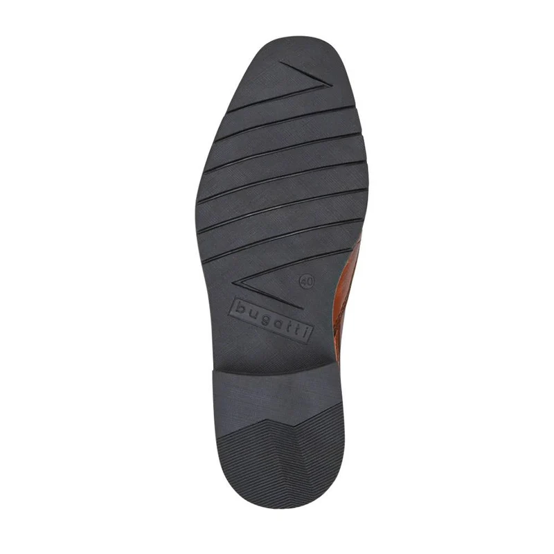 Leather Elasticated Slip-On Shoes - BUG41508 / 326 684 - Cognac