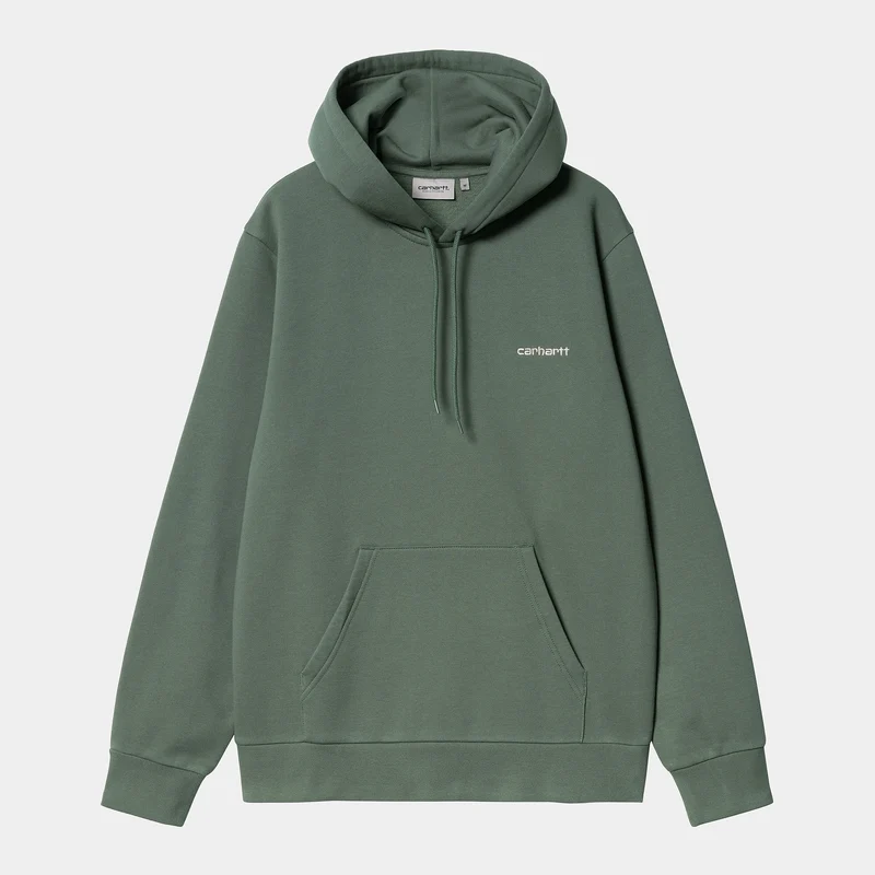 Carhartt WIP Herren-Kapuzenpullover mit Schriftzug-Stickerei – Park