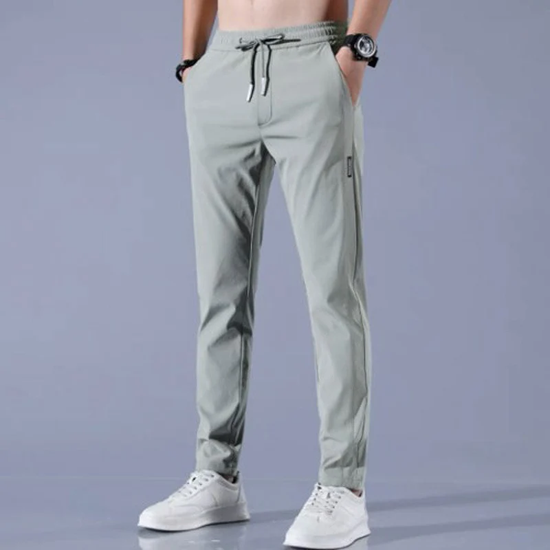 Pantaloni da uomo con coulisse | Pantaloni casual ad asciugatura rapida