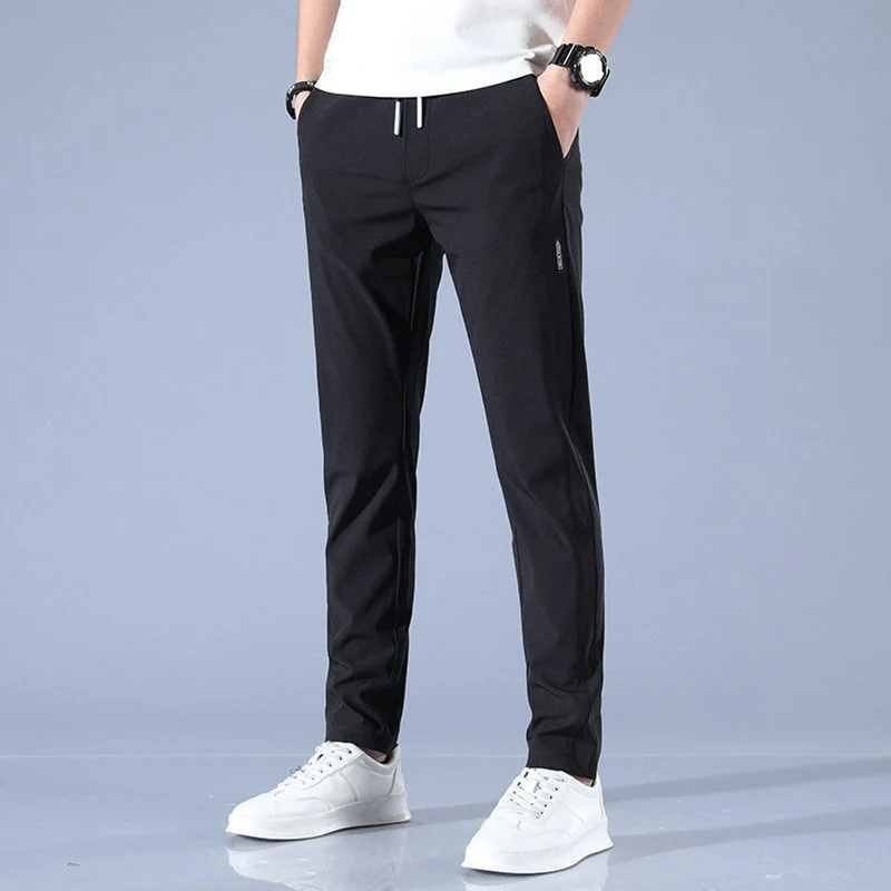 Pantaloni da uomo con coulisse | Pantaloni casual ad asciugatura rapida