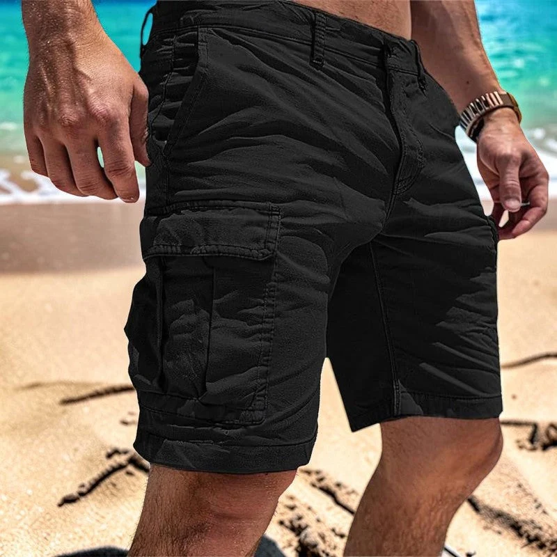 Pantaloncini utility da uomo al ginocchio con tasche