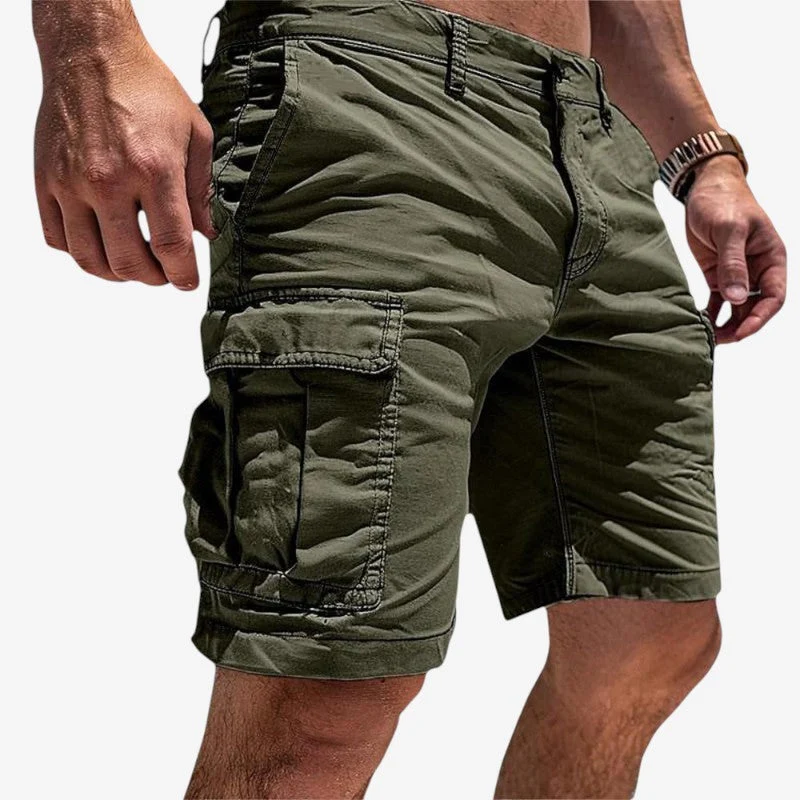 Pantaloncini utility da uomo al ginocchio con tasche