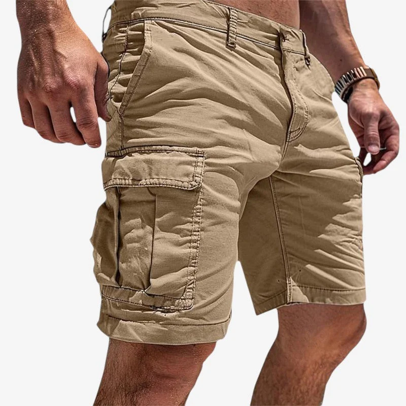 Pantaloncini utility da uomo al ginocchio con tasche