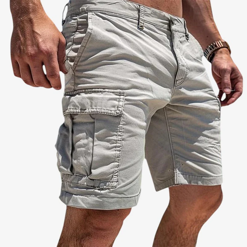 Pantaloncini utility da uomo al ginocchio con tasche
