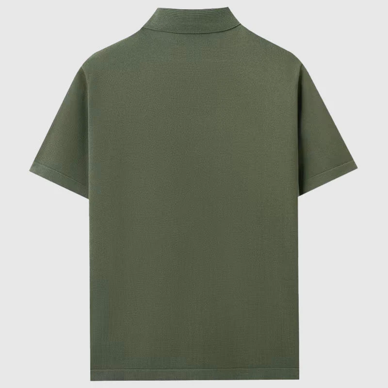 Elegante camicia estiva a maglia | Camicia uomo manica corta