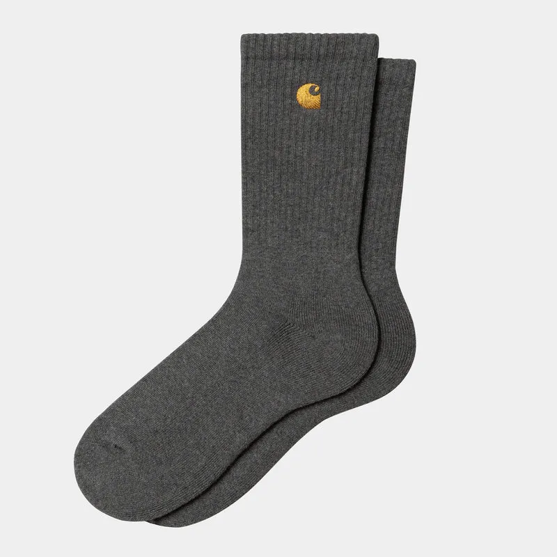 Carhartt WIP Chase-Socken für Herren – Dunkelgrau meliert