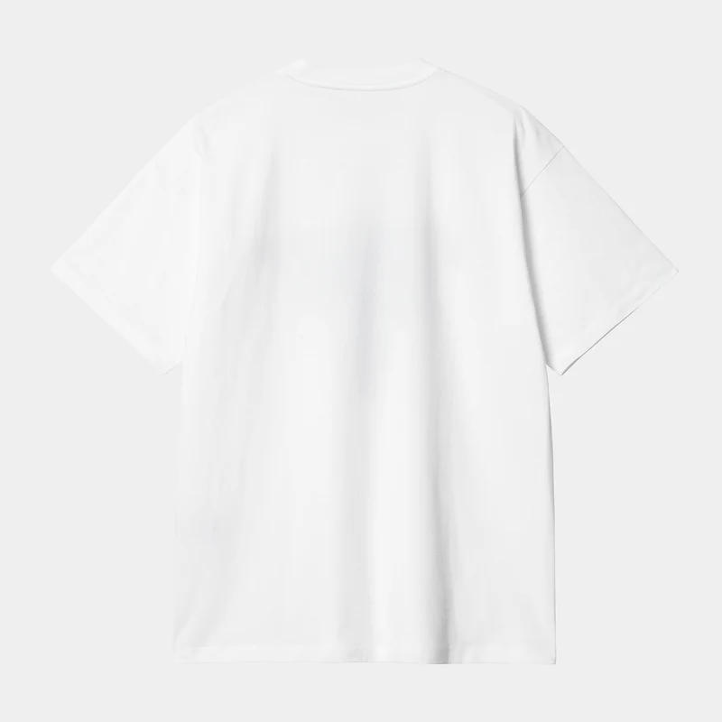 Carhartt WIP Herren-T-Shirt mit Diagramm-Schriftzug – Weiß