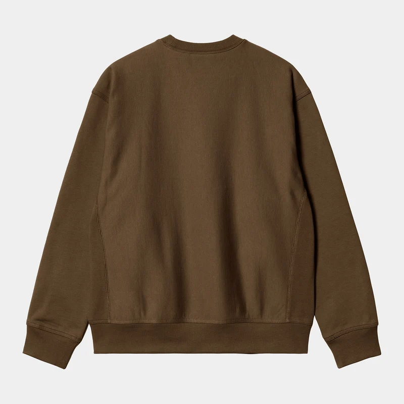 Carhartt WIP Herren American Script Sweatshirt - Holzfäller