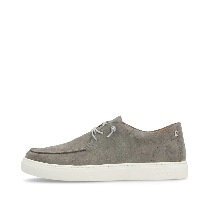 Rieker Herren Evolution Slip-On-Wildleder-Pantoletten – Grau