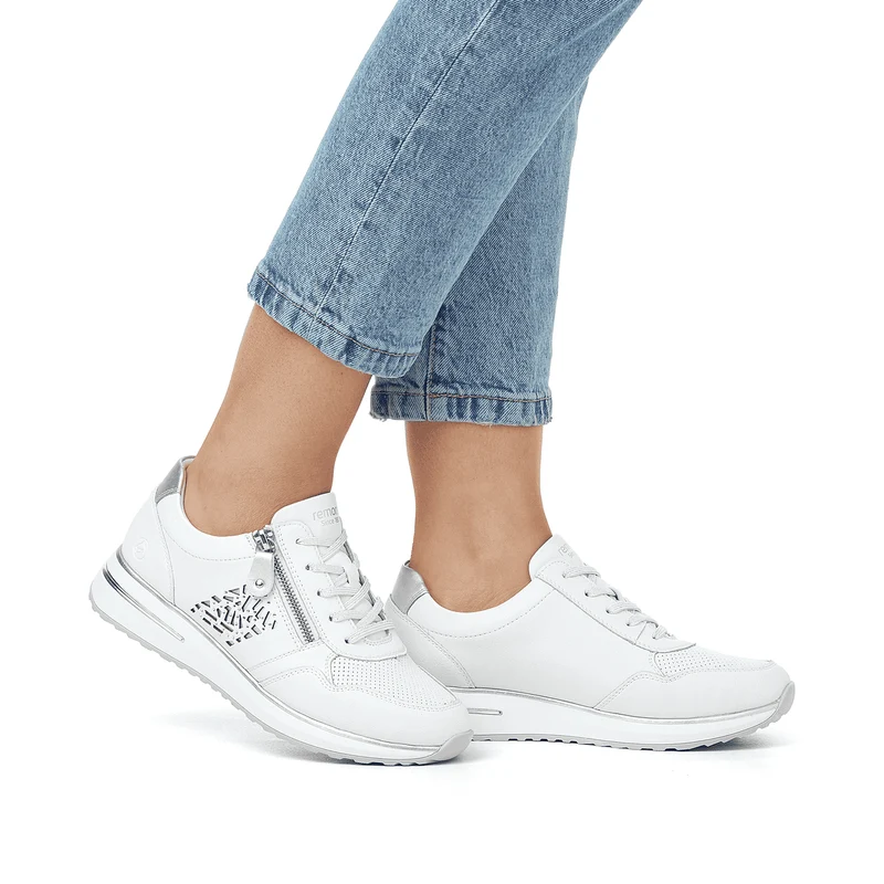 Remonte Modische Damen-Sneaker – Weiß