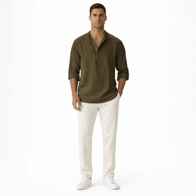 Camicia Otto in cotone | Camicia da uomo per occasioni formali e casual