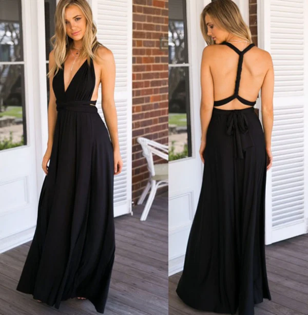 Vielseitiges Wickelkleid Multiway Design | Damenkleid