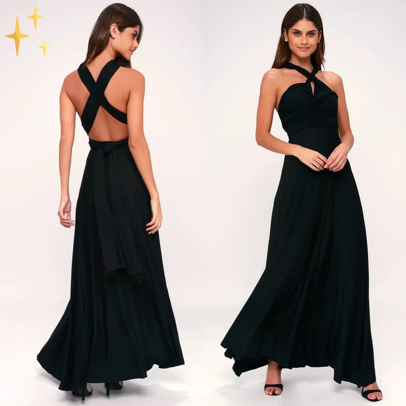 Vielseitiges Wickelkleid Multiway Design | Damenkleid