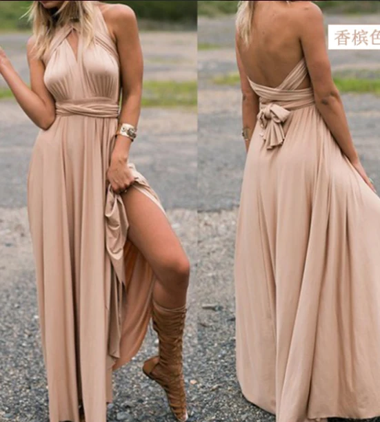 Vielseitiges Wickelkleid Multiway Design | Damenkleid
