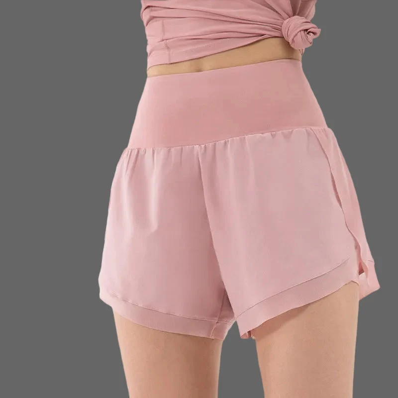 Elvira 2-in-1 Sportshorts | Hohe Taille Damen Fitness Shorts