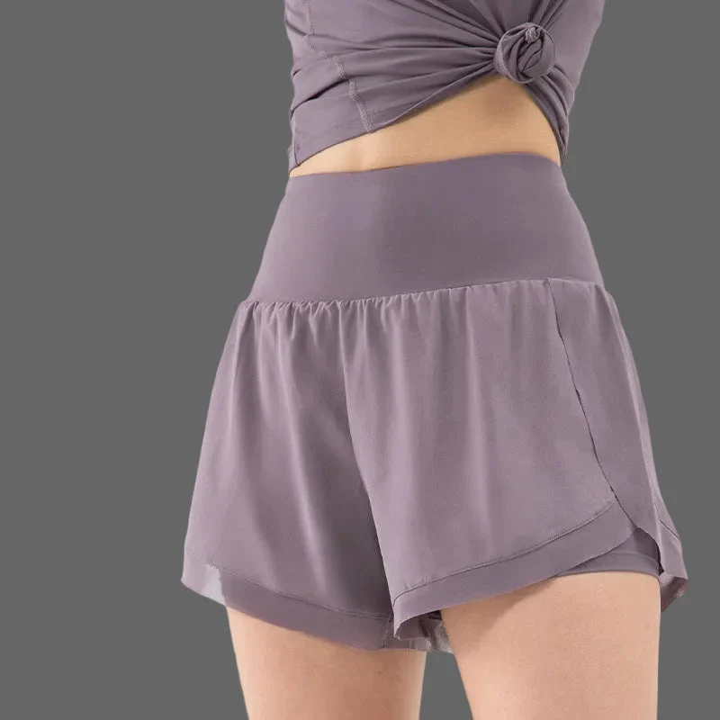 Elvira 2-in-1 Sportshorts | Hohe Taille Damen Fitness Shorts