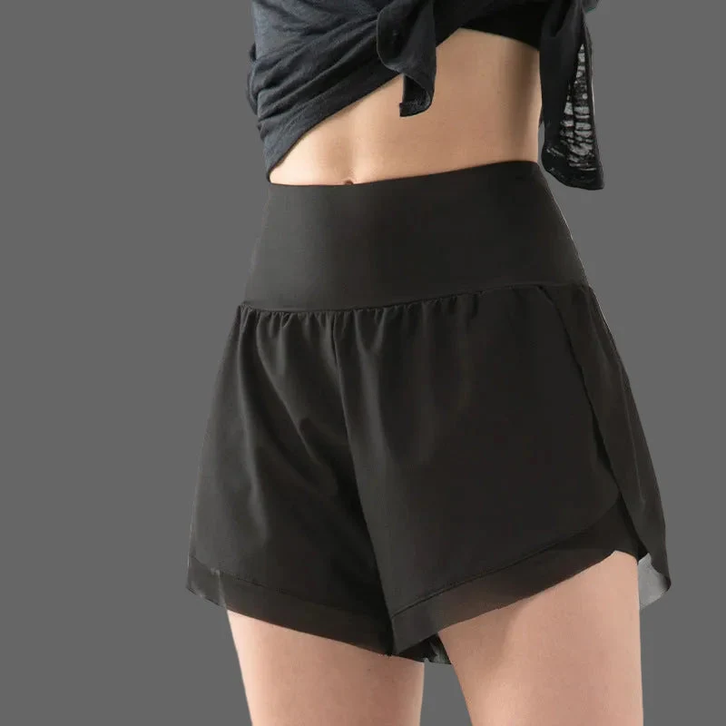Elvira 2-in-1 Sportshorts | Hohe Taille Damen Fitness Shorts
