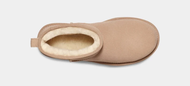 UGG Damen Ultra Mini Plateaustiefel - Sand