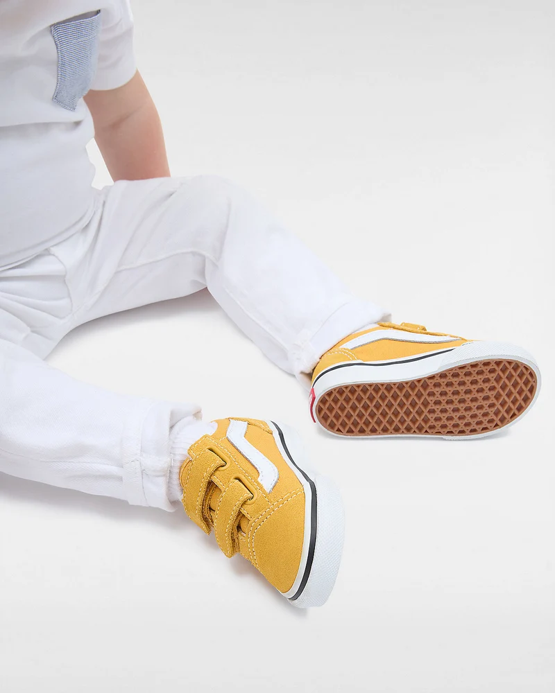VANS Old Skool V Color Theory-Sneaker für Kleinkinder – Golden Glow