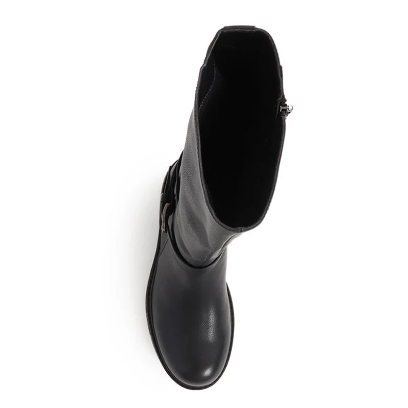 Wide Calf-Fitting Long Boots - PINYI40025 / 326 275 - Black