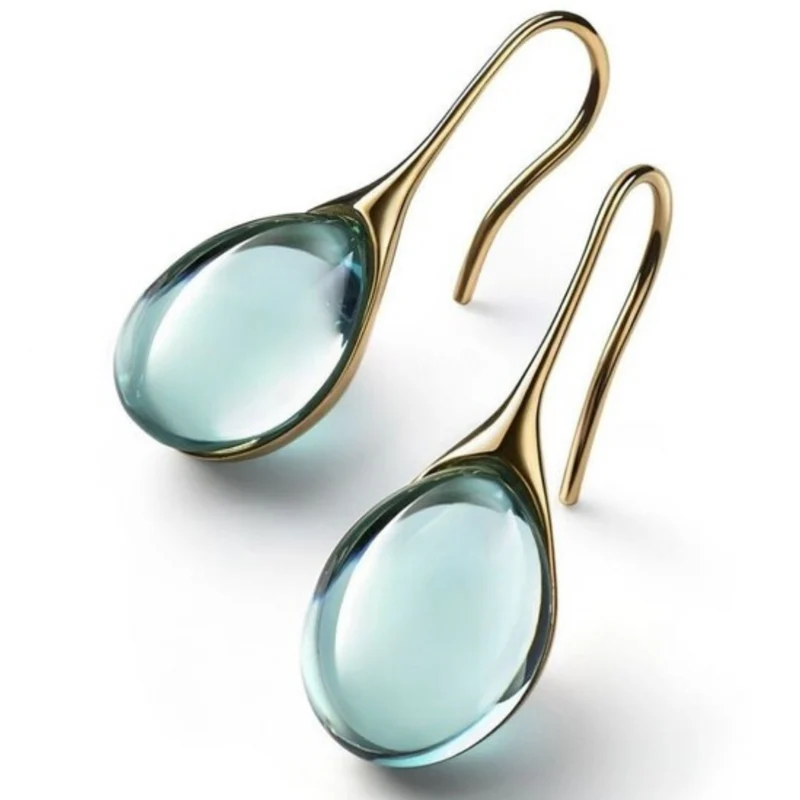 Orecchini a goccia di cristallo | Orecchini eleganti da donna
