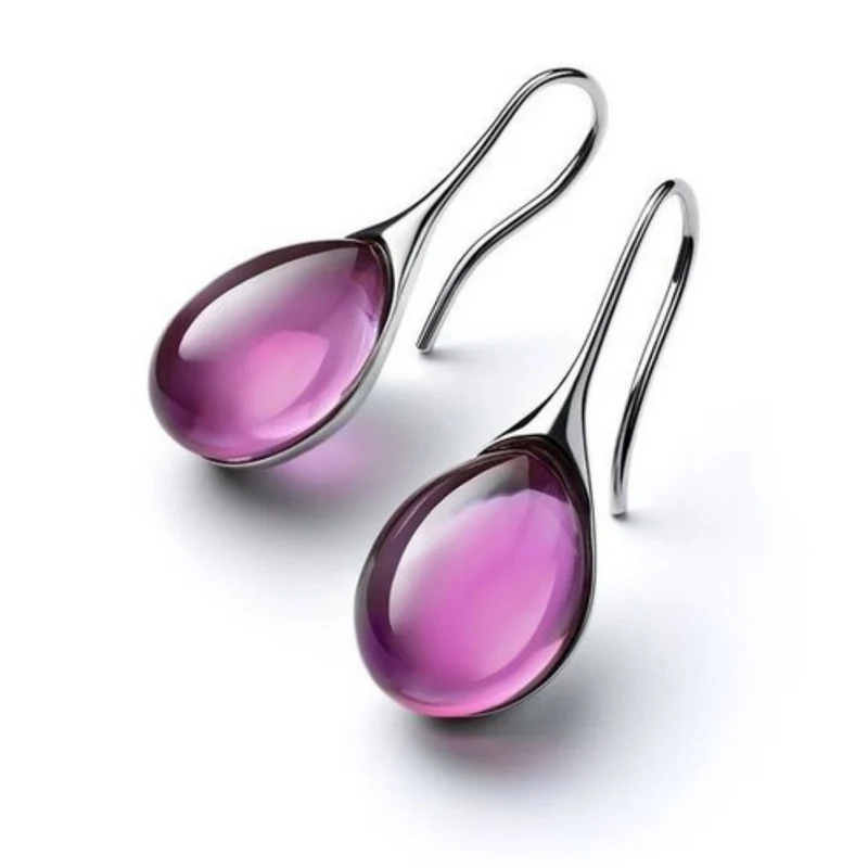 Orecchini a goccia di cristallo | Orecchini eleganti da donna