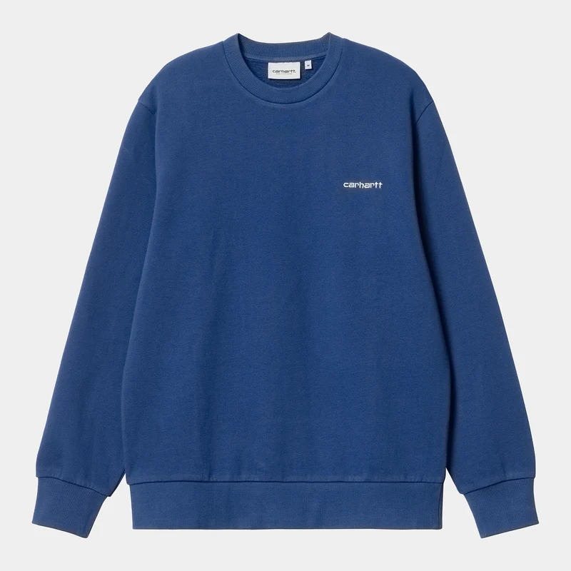 Carhartt WIP Herren-Sweatshirt mit Schriftzug-Stickerei – Elder