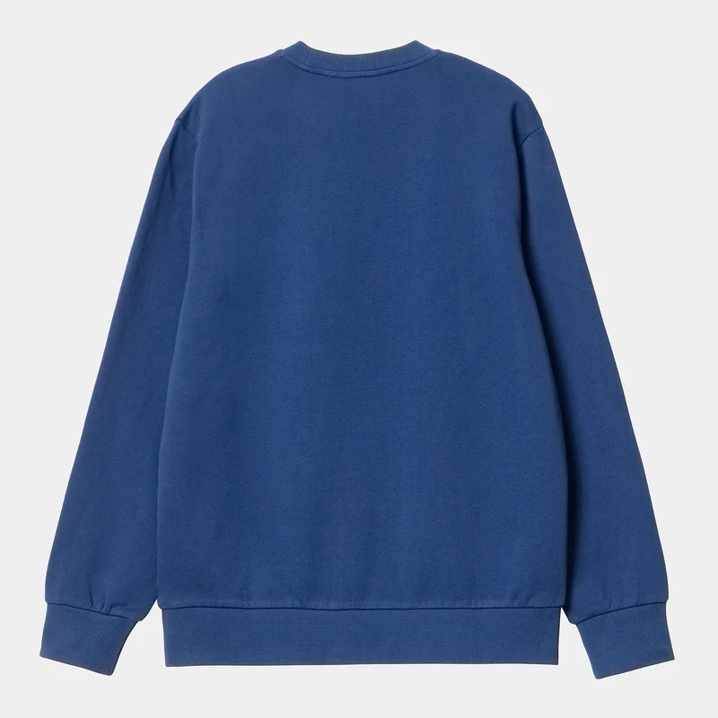 Carhartt WIP Herren-Sweatshirt mit Schriftzug-Stickerei – Elder