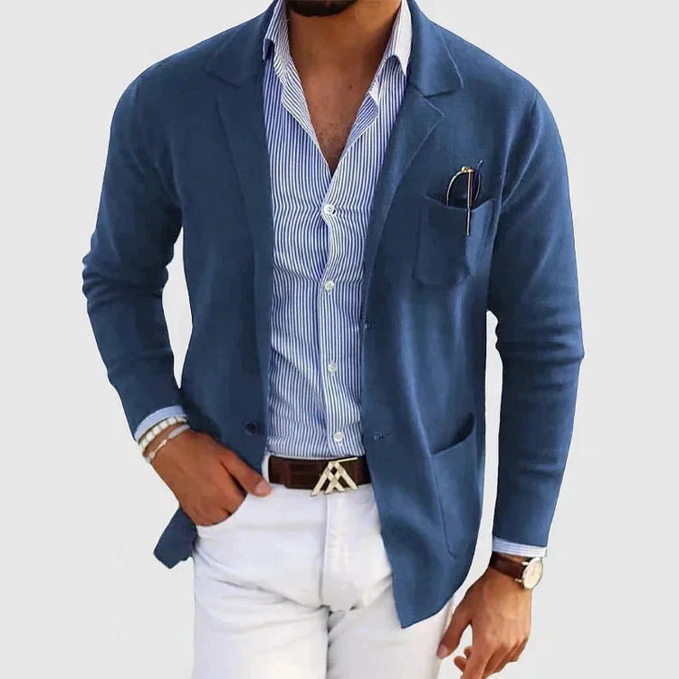 Lorenzo | Blazer da uomo con collo a rever e tasche con bottoni