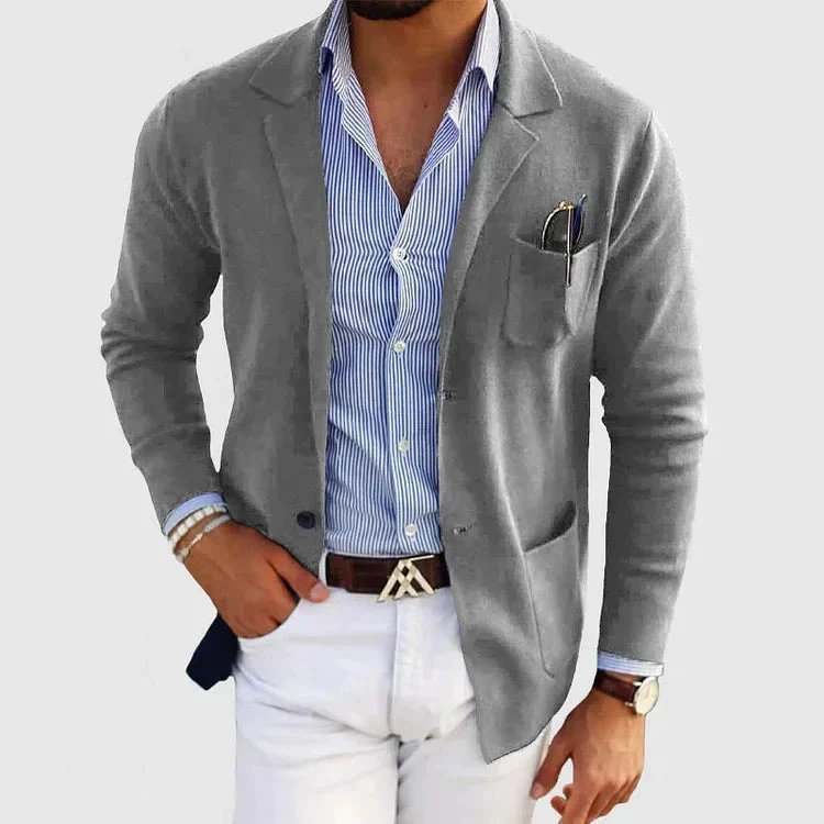 Lorenzo | Blazer da uomo con collo a rever e tasche con bottoni