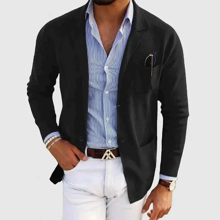 Lorenzo | Blazer da uomo con collo a rever e tasche con bottoni