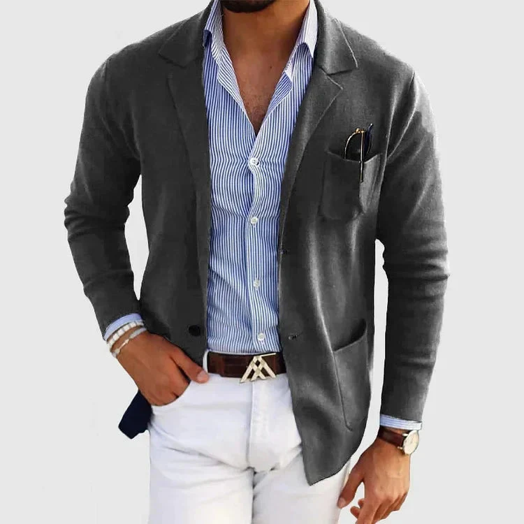 Lorenzo | Blazer da uomo con collo a rever e tasche con bottoni