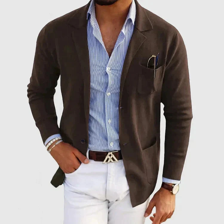 Lorenzo | Blazer da uomo con collo a rever e tasche con bottoni