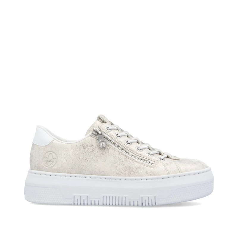 Rieker Plateau-Sneaker für Damen – Metallic