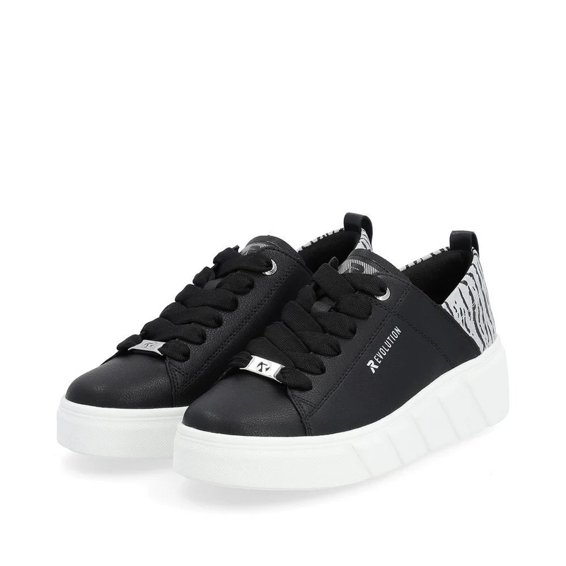 Rieker Womens Evolution Fashion Trainer - Schwarz