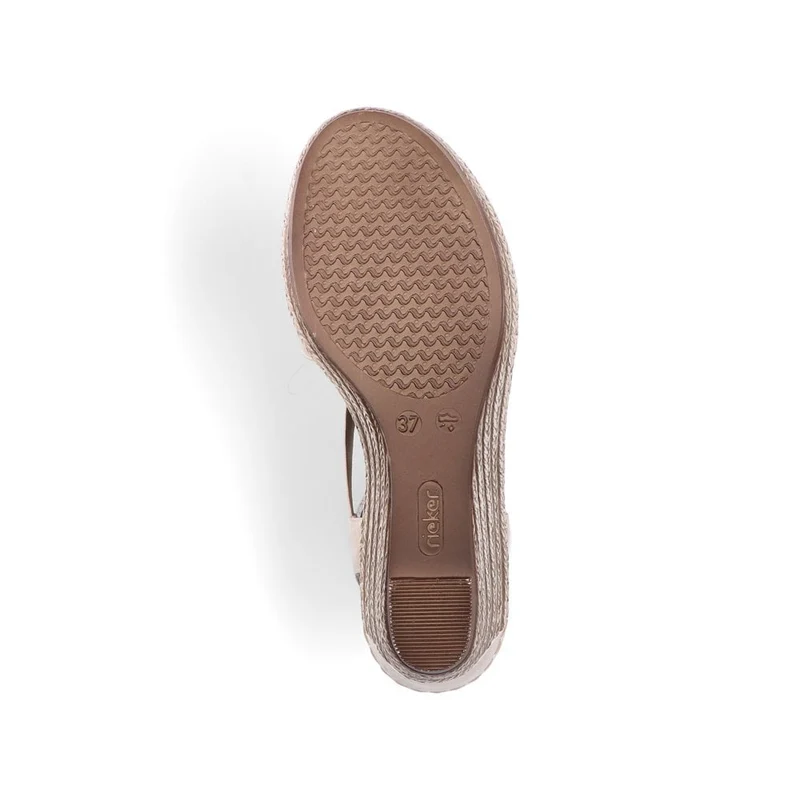 Rieker Damenmode-Sandale – Beige