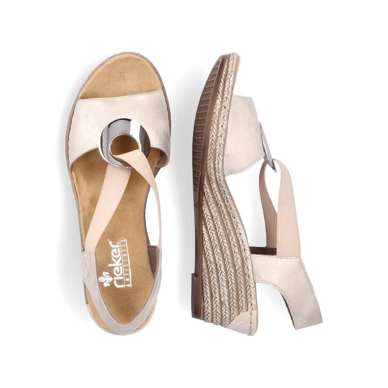 Rieker Damenmode-Sandale – Beige