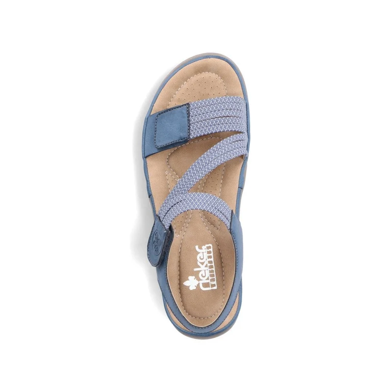 Rieker Damenmode-Sandale – Blau