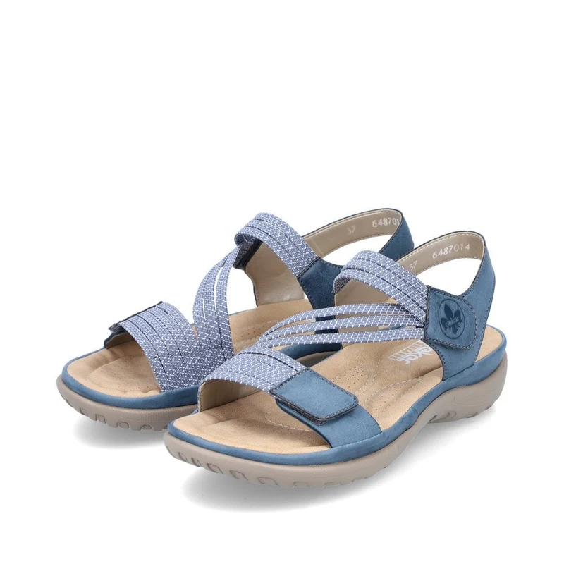 Rieker Damenmode-Sandale – Blau