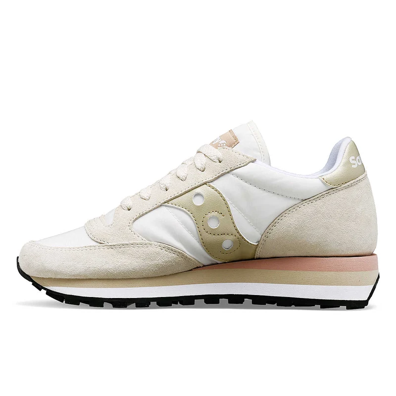 Saucony Damen Jazz Triple Trainer – Hellgrau / Gold