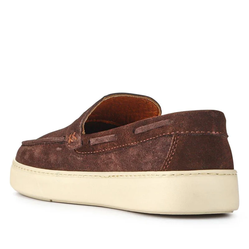 Leather Slip-On Shoes - OZIL41001 / 327 134 - Brown