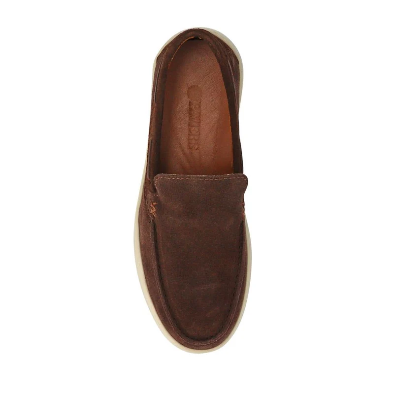 Leather Slip-On Shoes - OZIL41001 / 327 134 - Brown