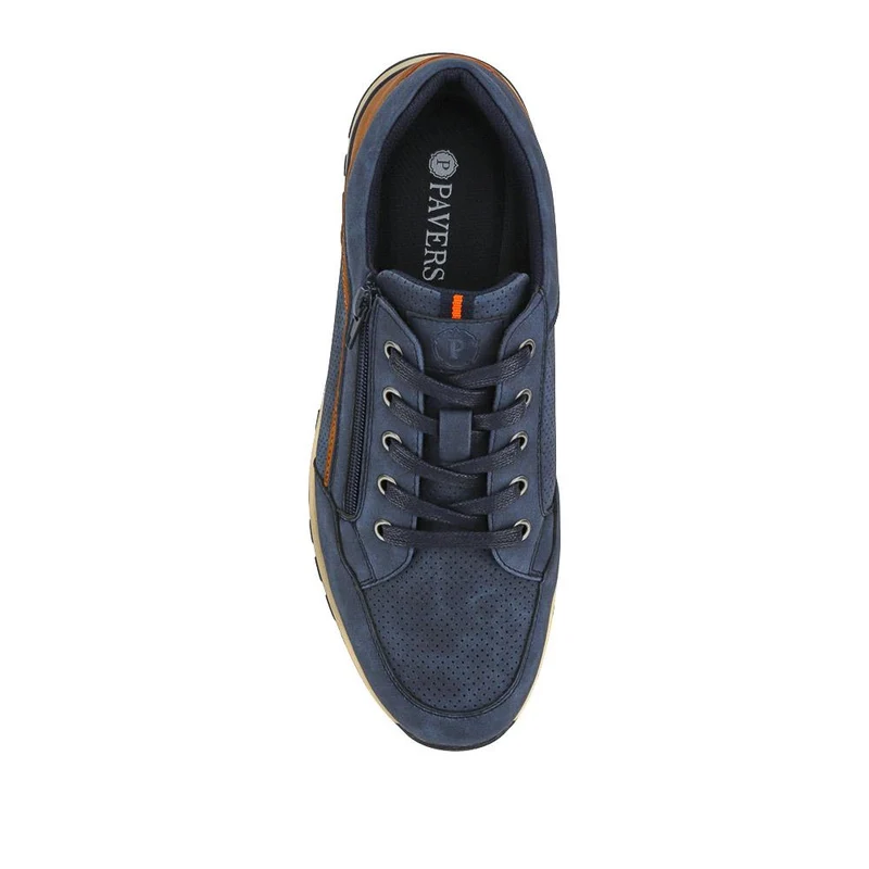 Casual Lace-Up Trainers - CHANG41001 / 327 310 - Navy