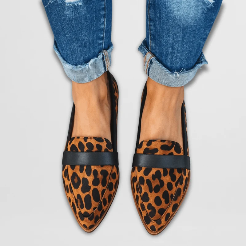 Pantofole da donna in pelle scamosciata | Comode pantofole morbide, mocassini bassi