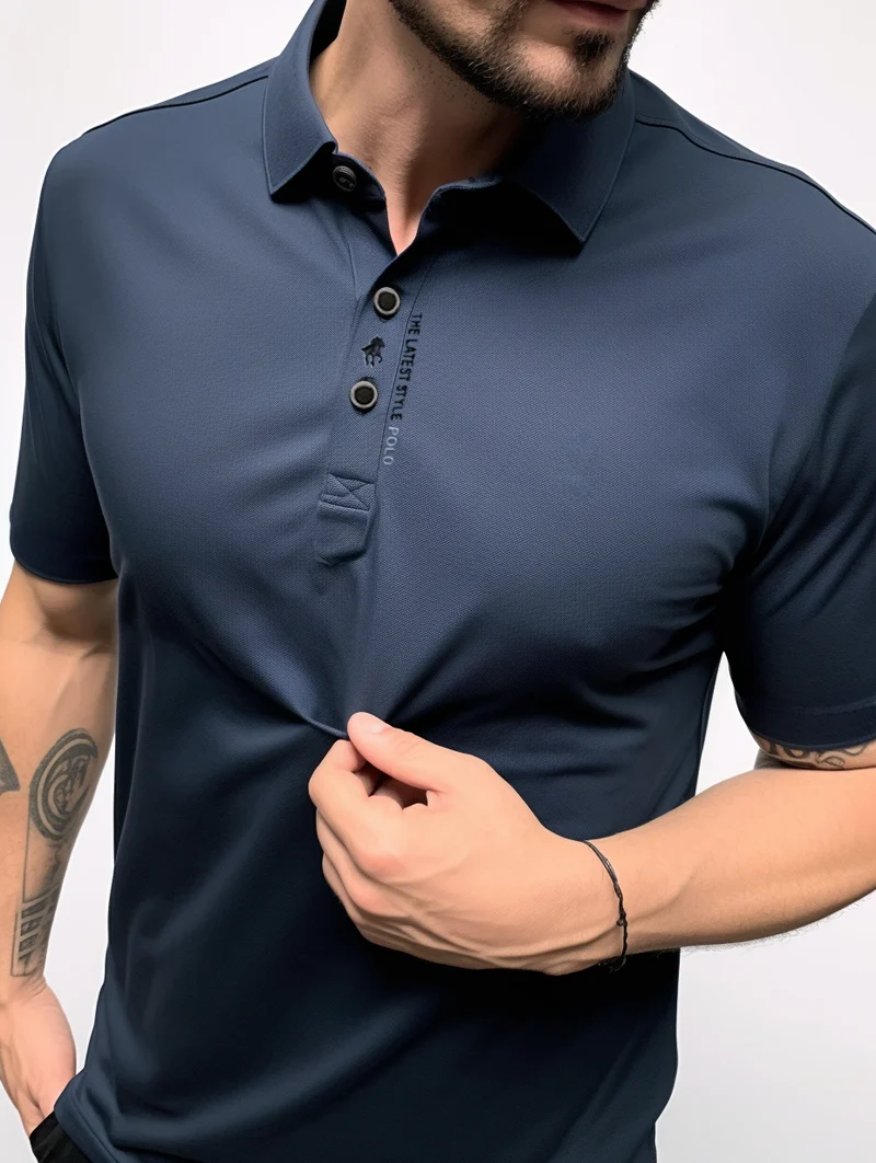 Polo da uomo | Design elasticizzato senza pieghe
